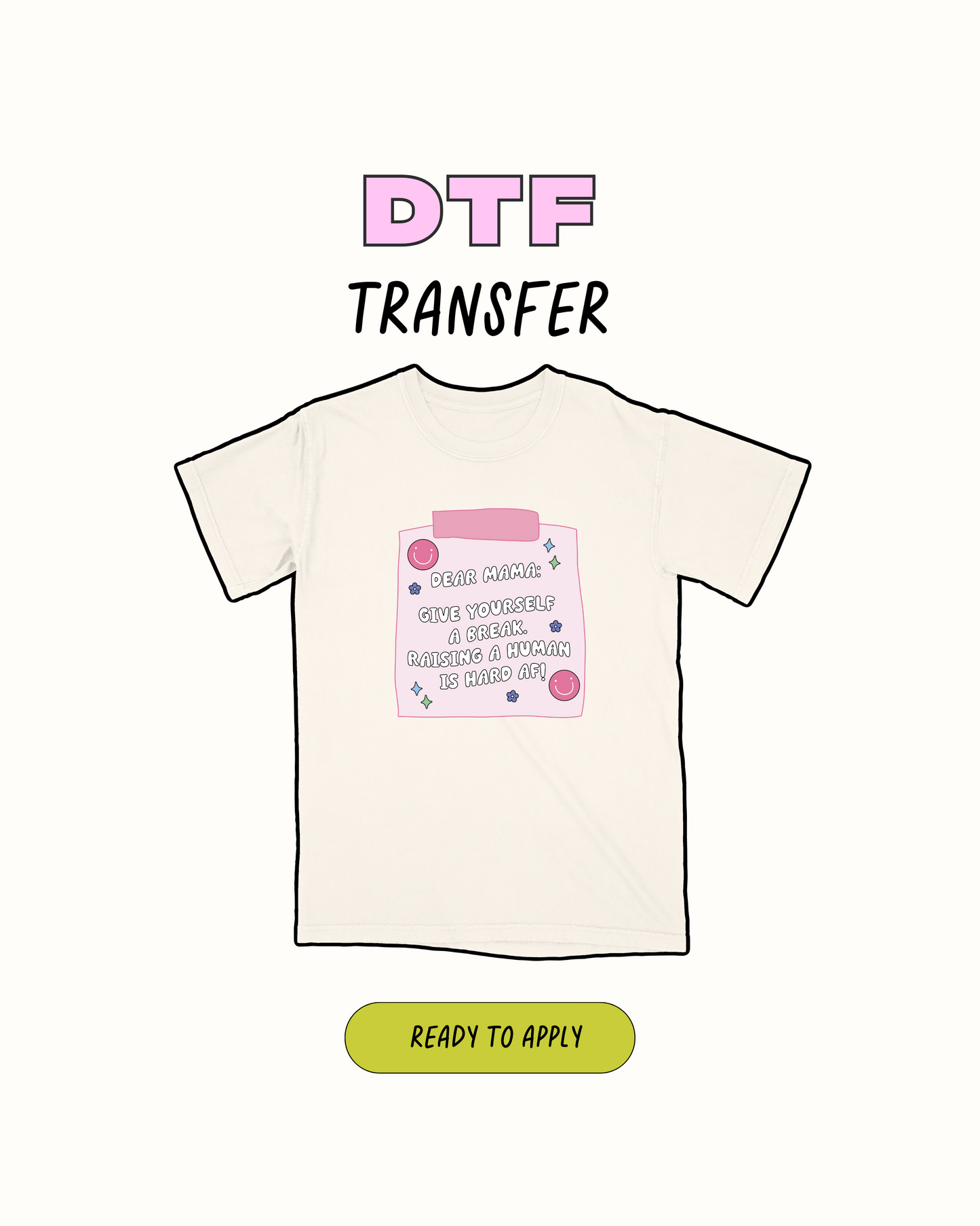 Querida mamá: transferencia DTF