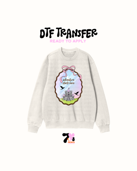 Adventure starts here- DTF Transfers