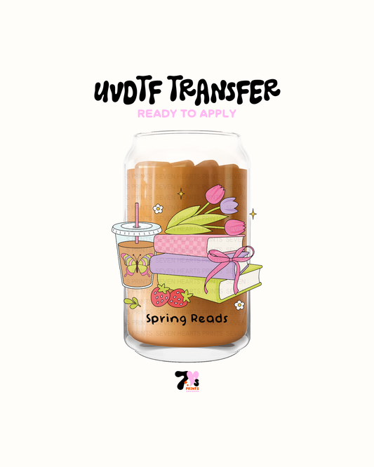 Spring reads- UVDTF Decal