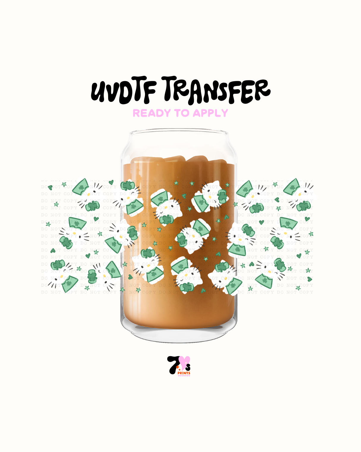 Lucky Kitty - UVDTF Wrap