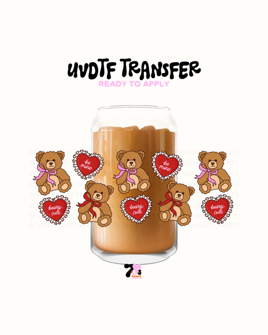 Be mine cute bear - UVDTF Wraps
