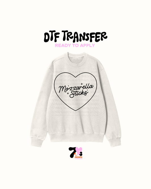 Mozarrela sticks- DTF Transfer