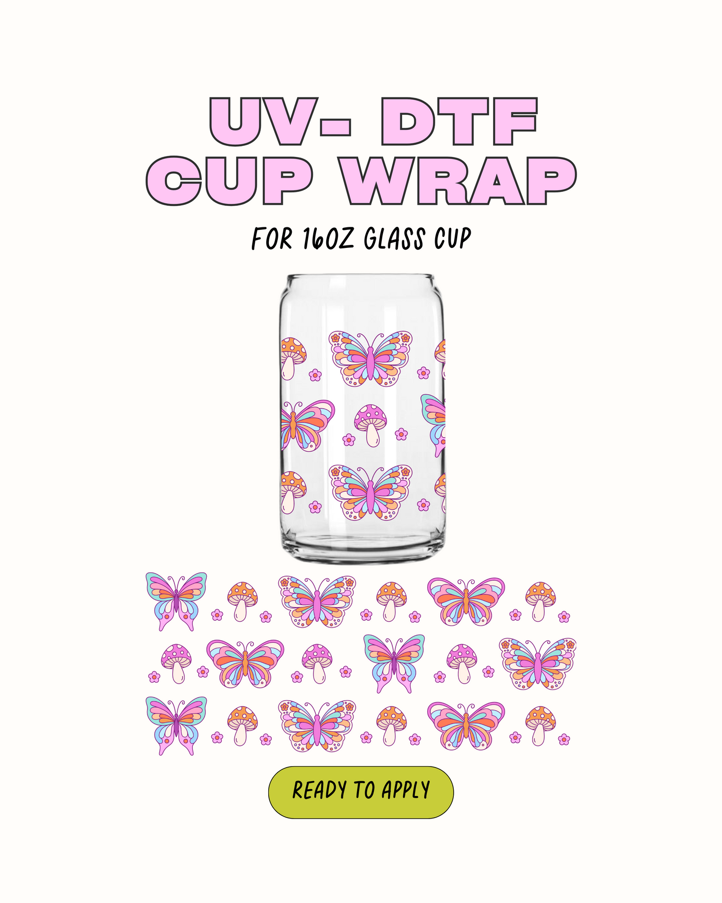 Spring Butterflies - UV DTF