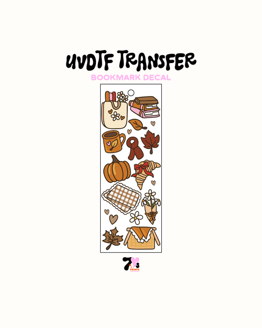 Fall vibes - UVDTF Bookmark Decal