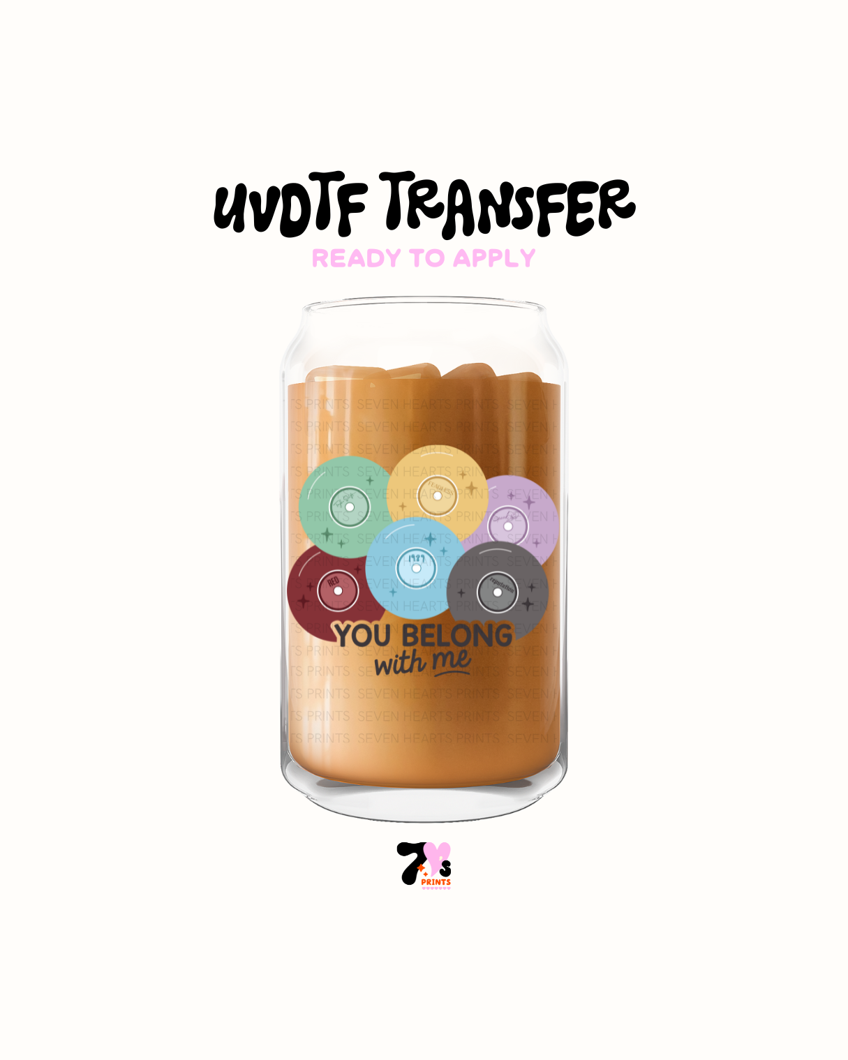 You belong with me - UVDTF Decal