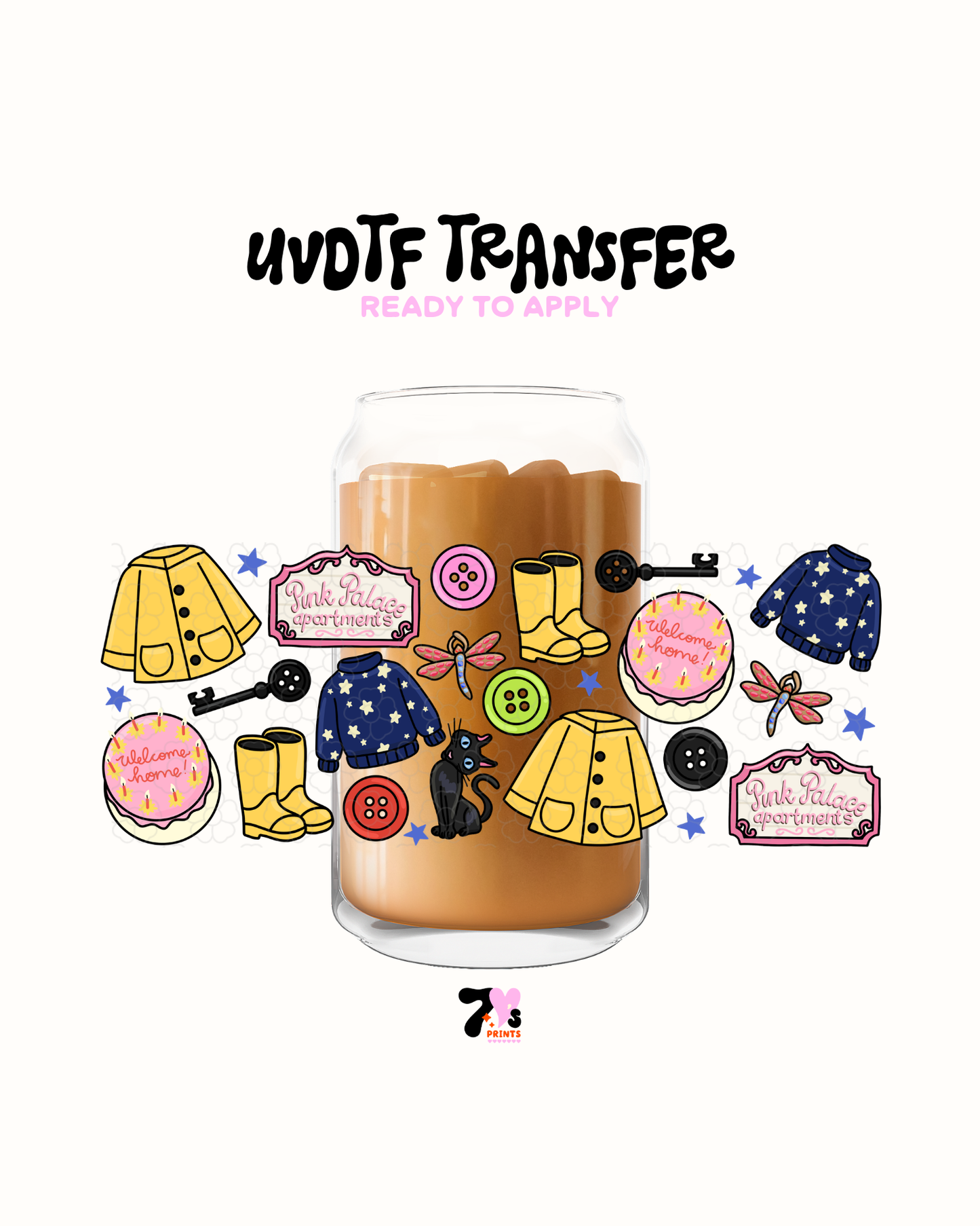 Pink palace apartments - UVDTF Wrap