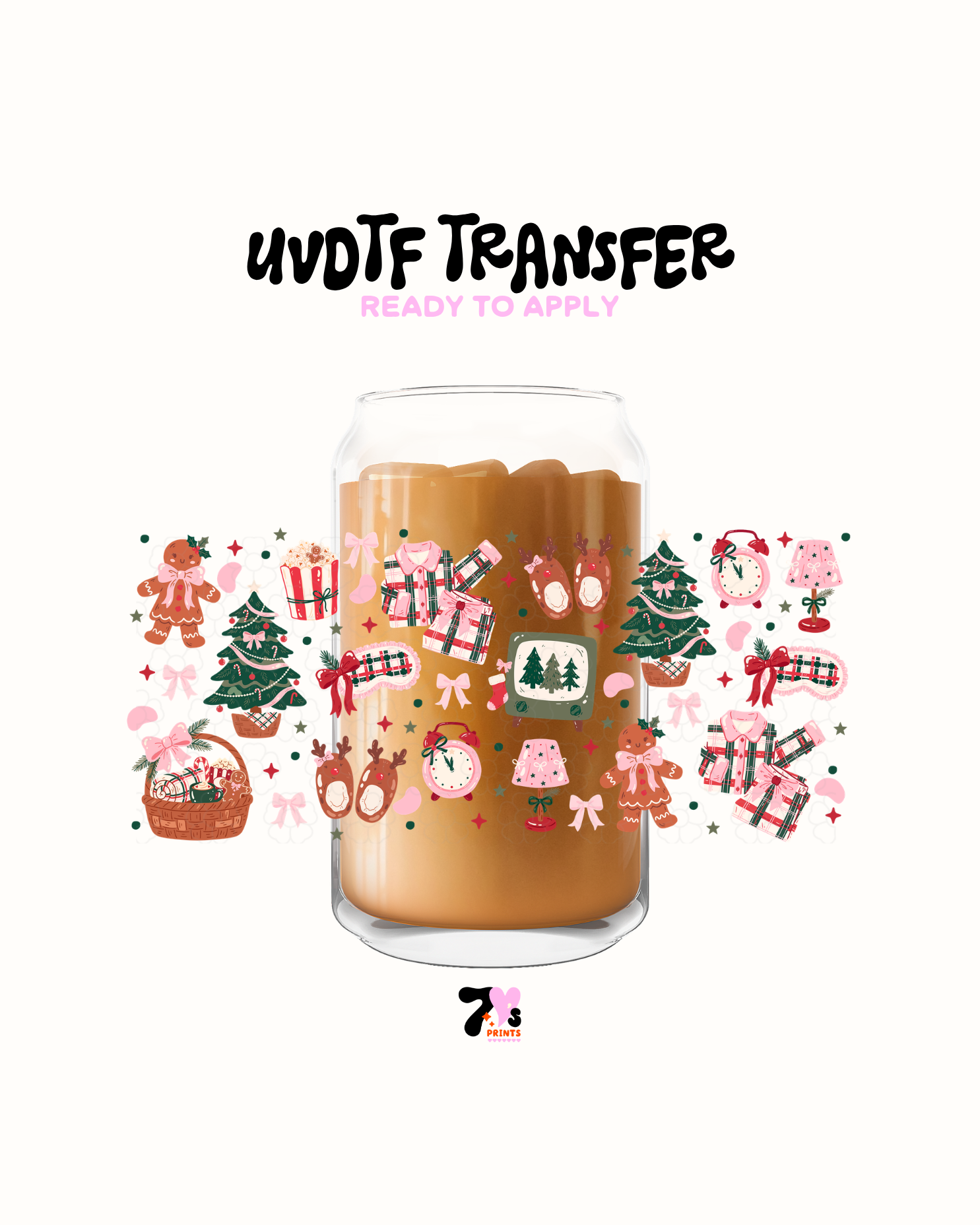 Pink Xmas - UVDTF Wrap