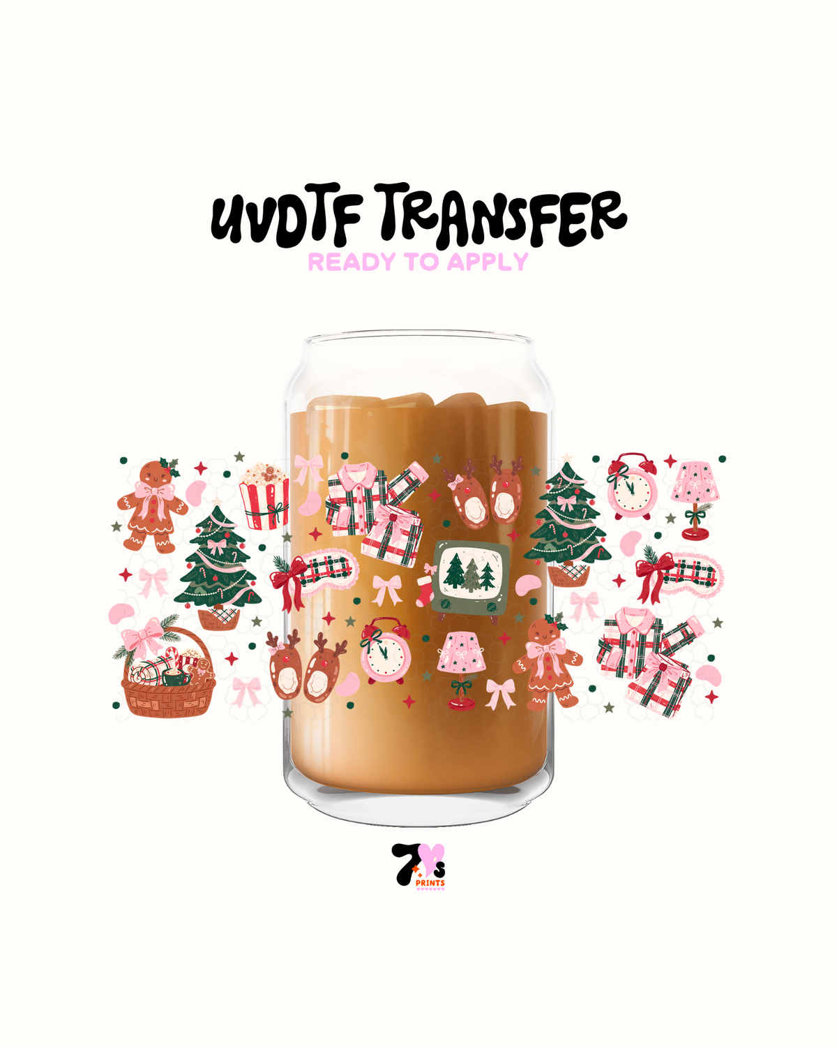 Pink Xmas - UVDTF Wrap