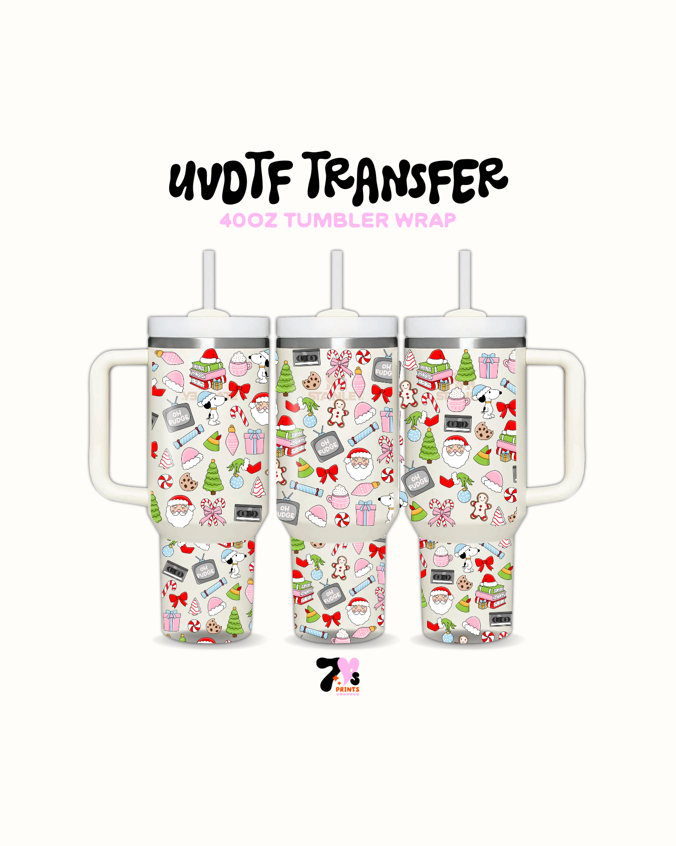 Snoopy xmas- UVDTF Wrap