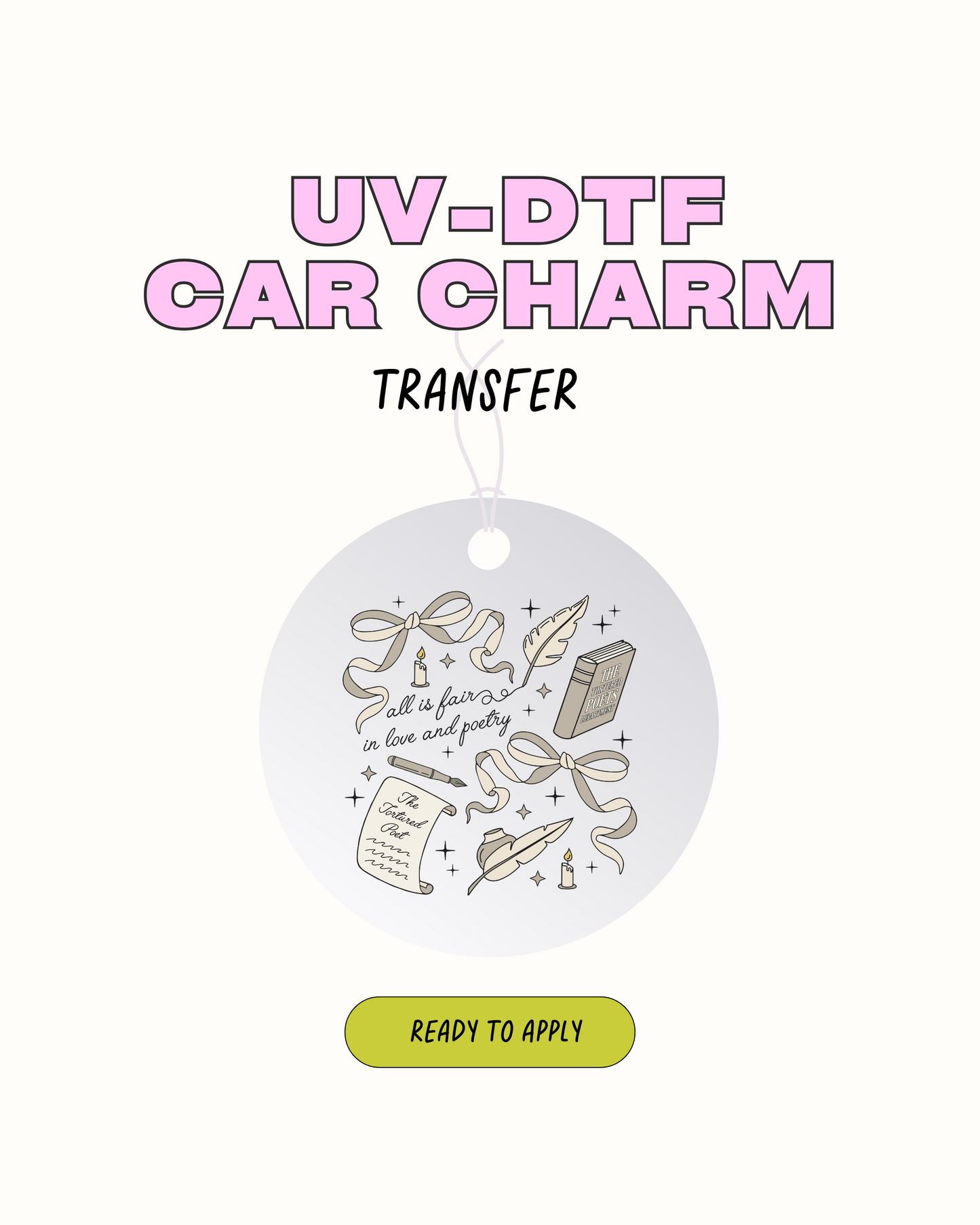 TTPD1 -  Car Charm Decal