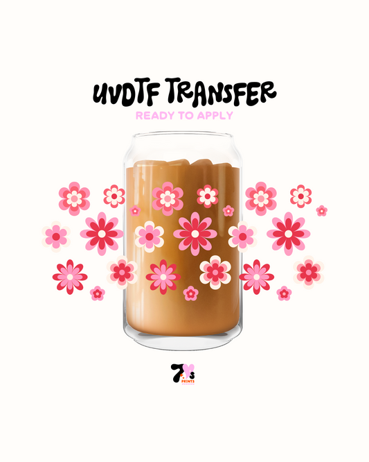 Pink flowers - UVDTF Wrap