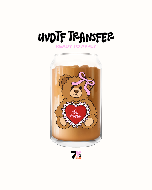 Be mine Cute Bear - UVDTF Decal