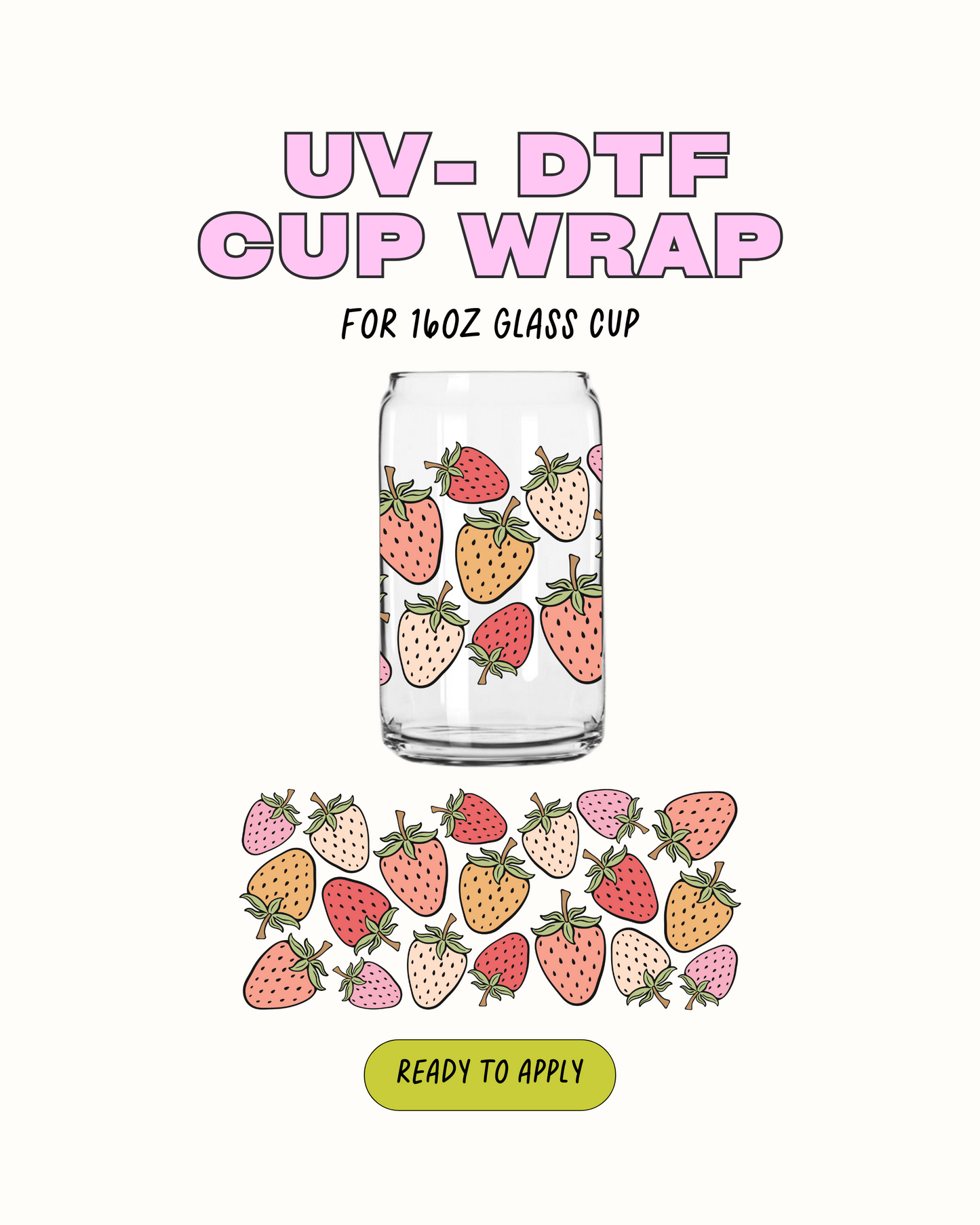 Strawberries - UV DTF