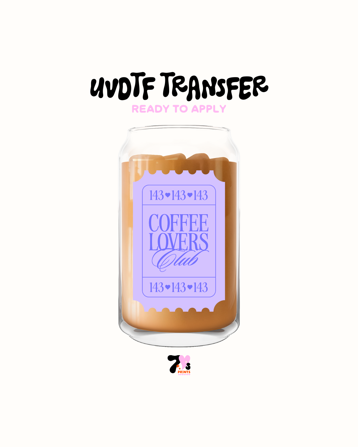 Coffee lovers club - UVDTF Decal