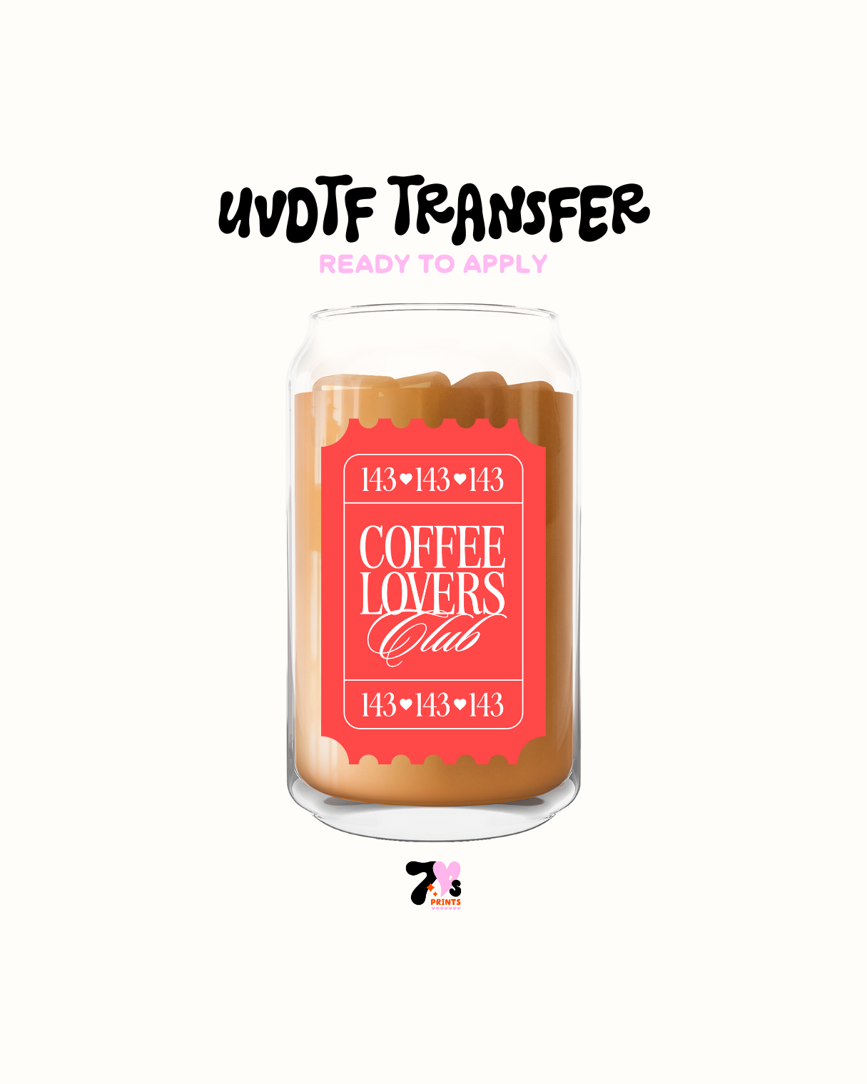 Coffee lovers club - UVDTF Decal