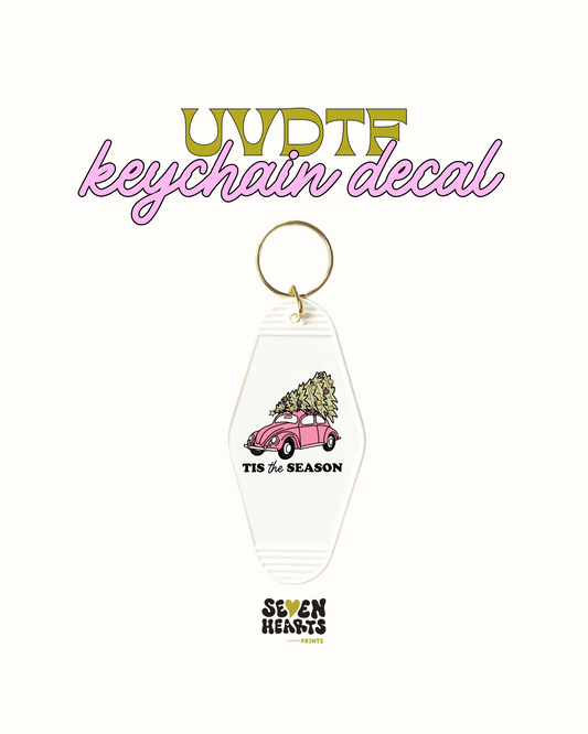 tis season buggie - Keychain Decal Set of 5 UVDTF