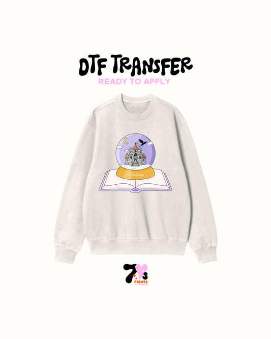 Light purple snowball-  DTF Transfers