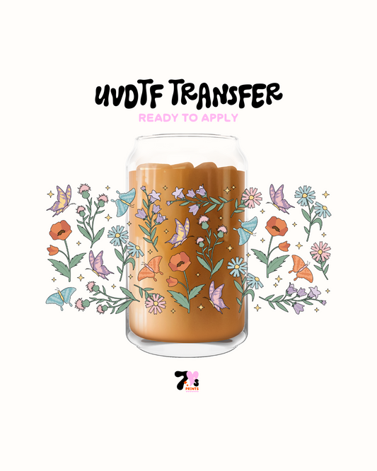 Butterflies and flowers - UVDTF Wrap