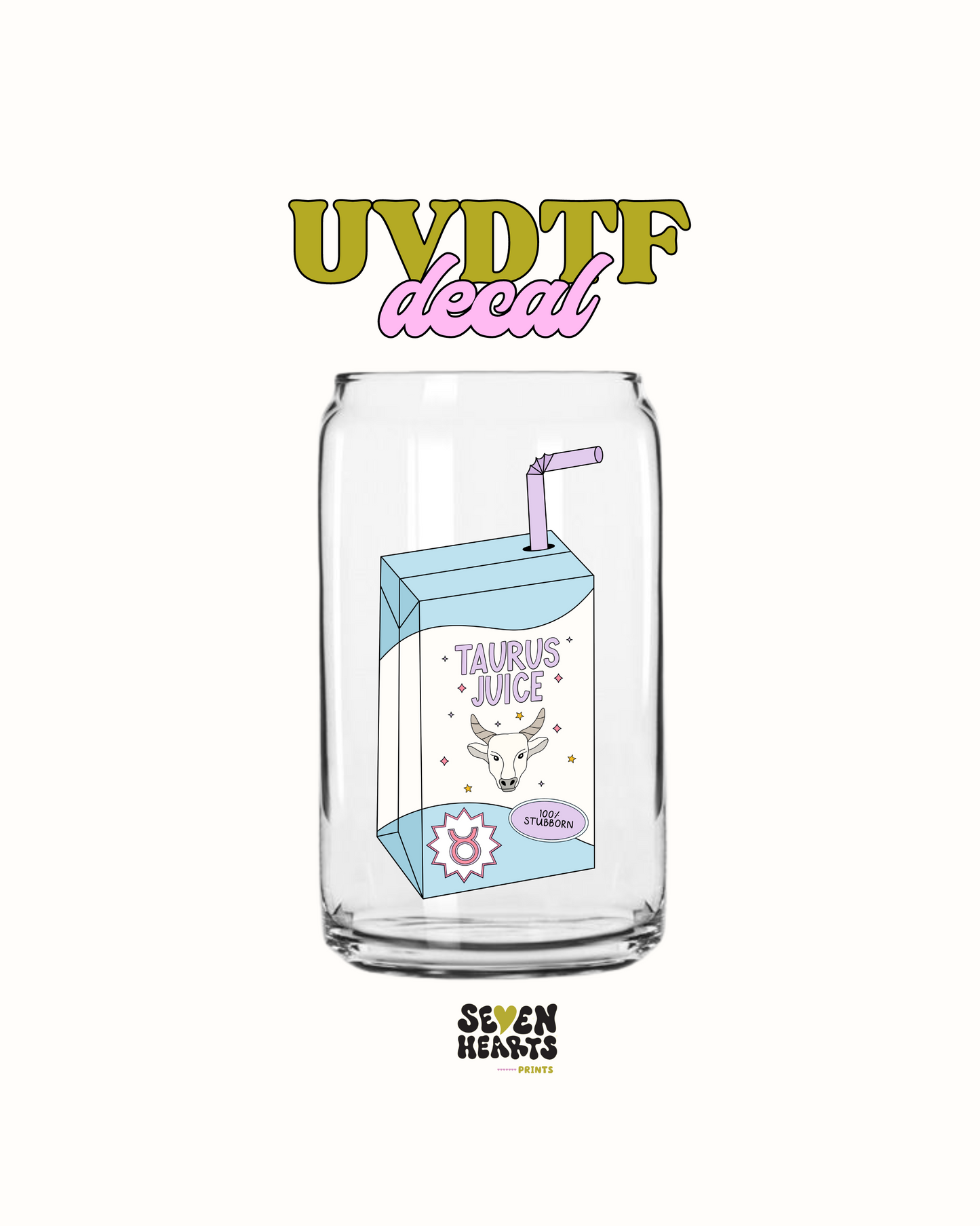 Zodiac sign Juice Box  - UVDTF