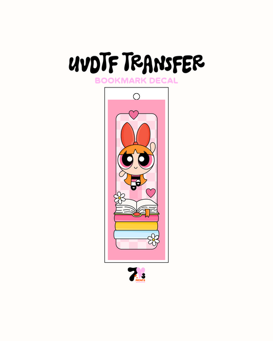 Pink Girl - UVDTF Bookmark Decal