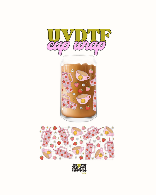 Pink tumblers - UV DTF