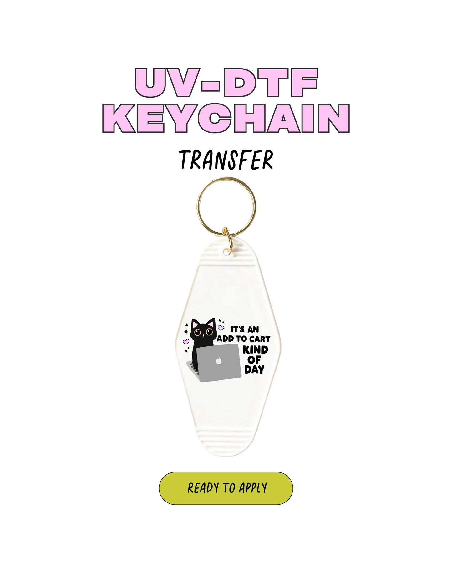 add to cart - Keychain Decal Set of 5 UVDTF