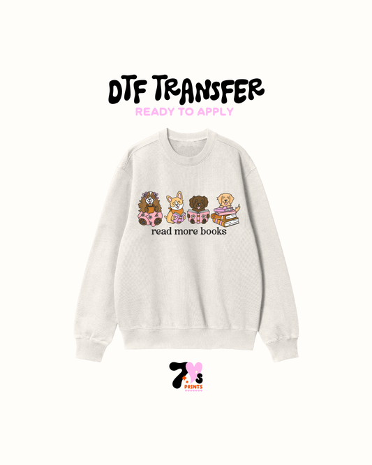 Read More books - DTF Transfers