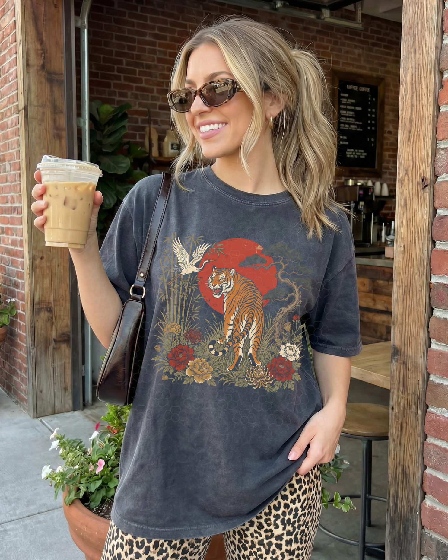 Vintage tiger  DTF Transfers