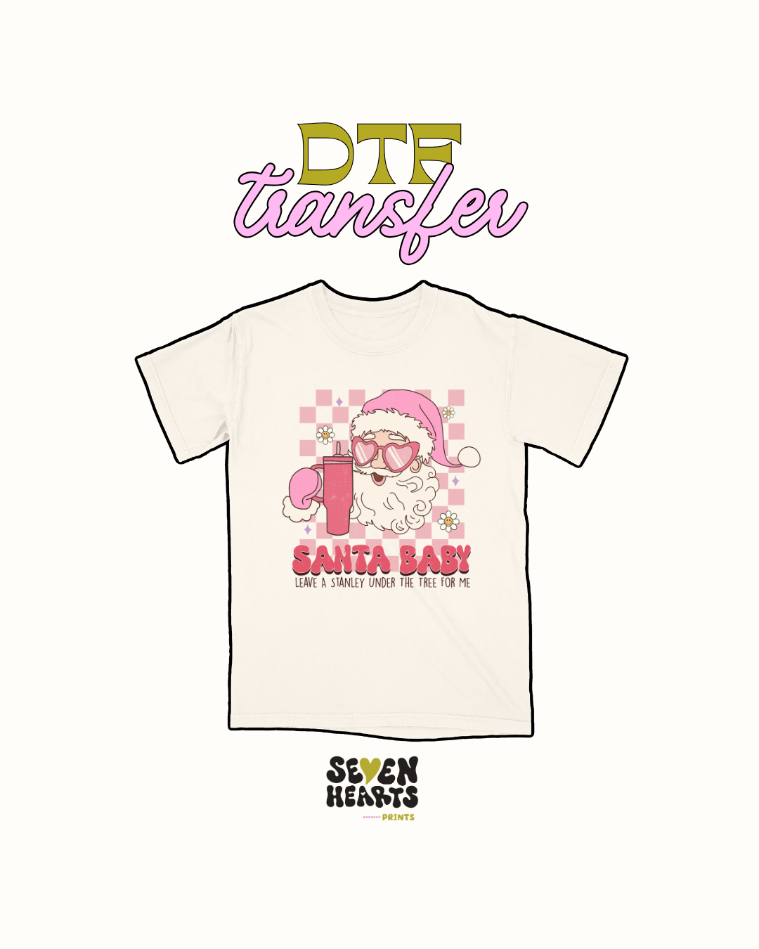 Santa leave a Stanley under the tree - DTF Transfers