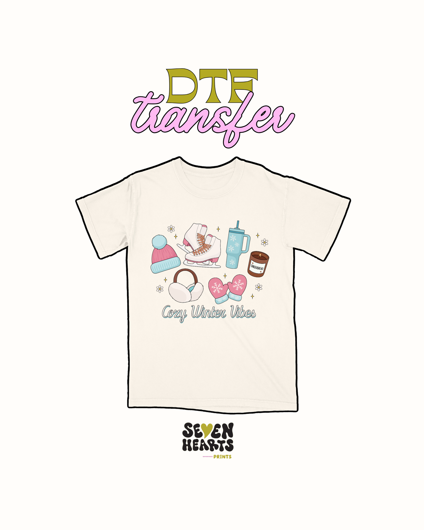 cozy winter vibes - DTF Transfer