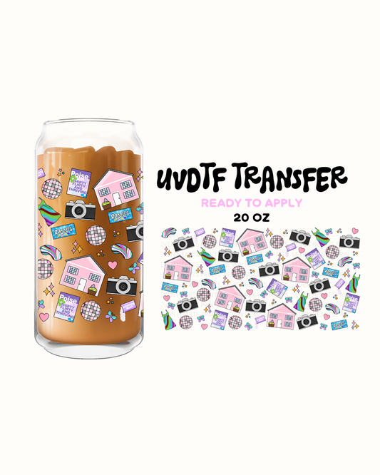 Disco party house - UVDTF 20oz Cup Wrap
