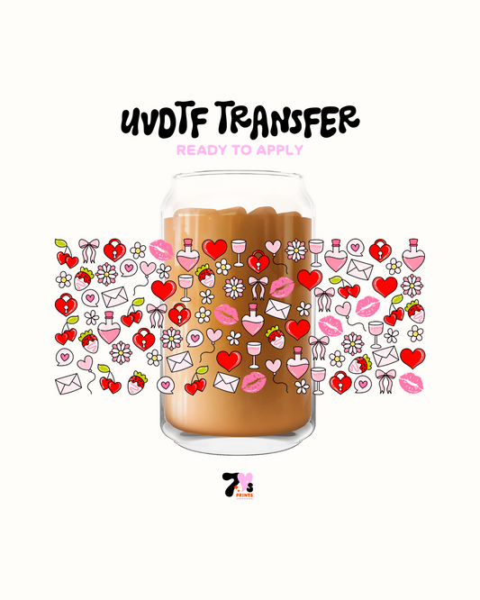 Heart pad locks - UVDTF Wrap