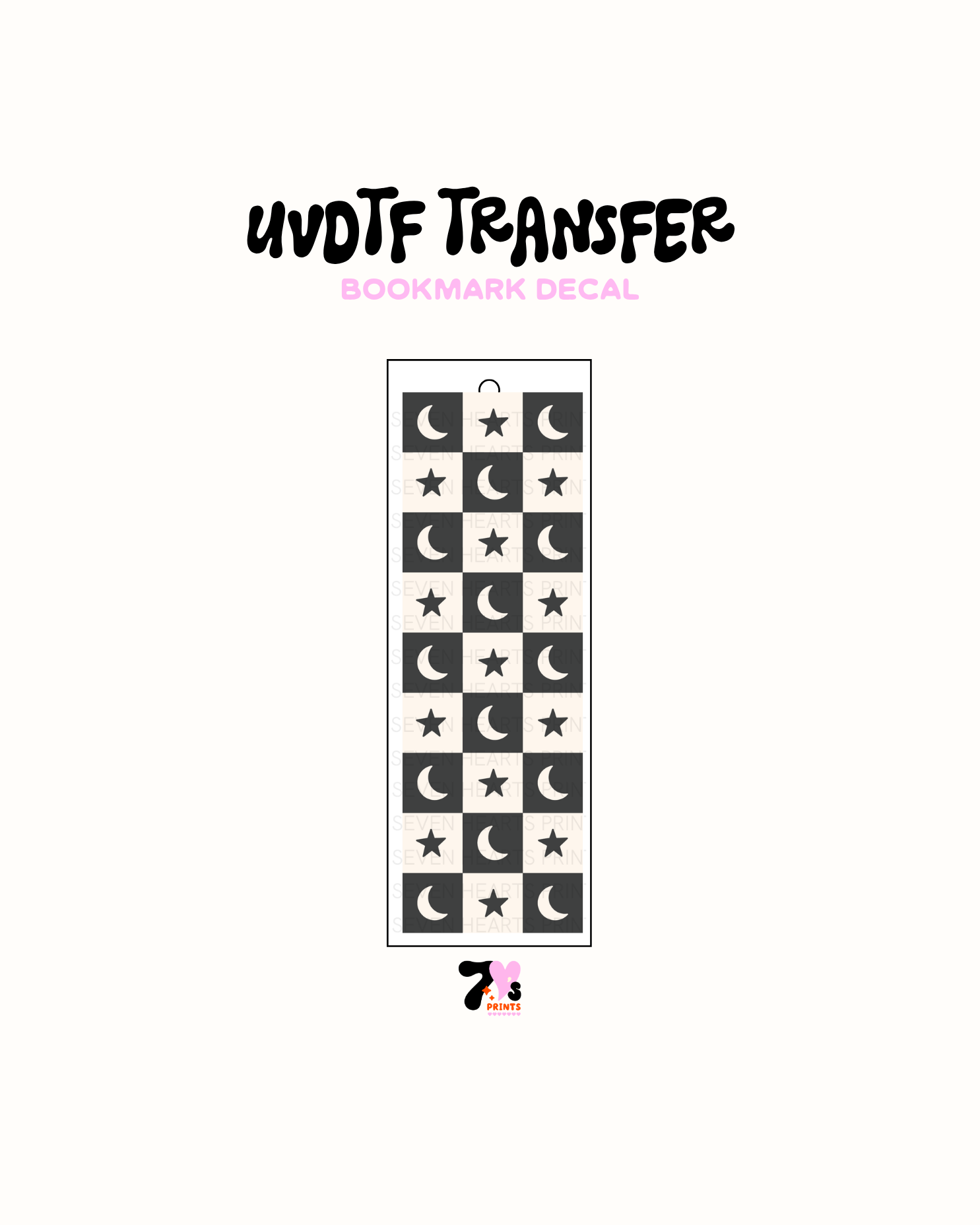 UVDTF Bookmark Decal #349