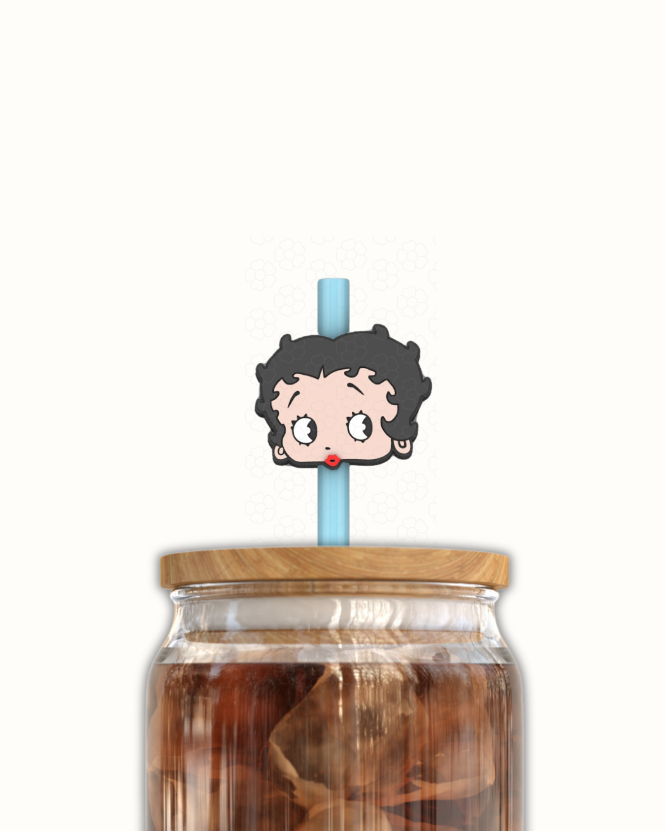 Betty 3D Straw Topper
