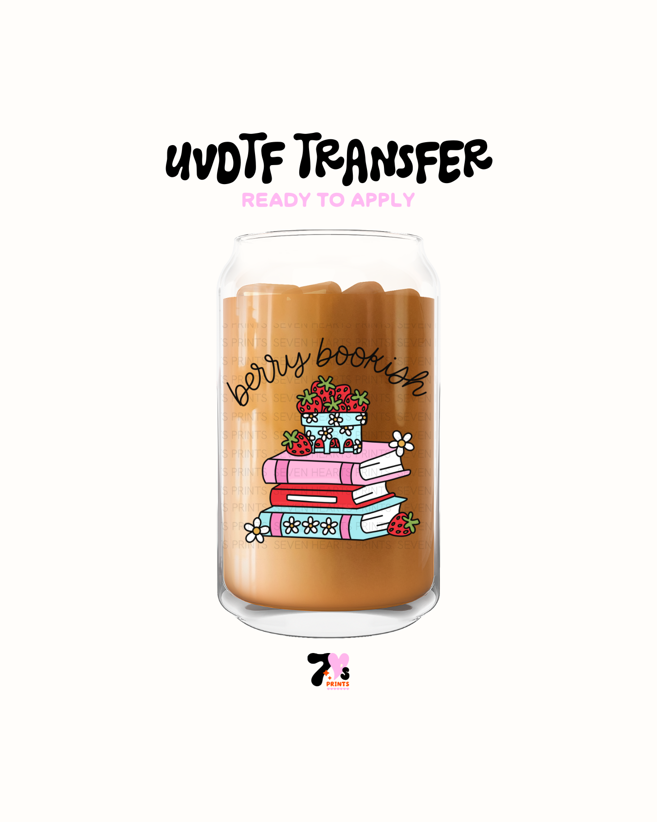 Berry Bookish - UVDTF Decal