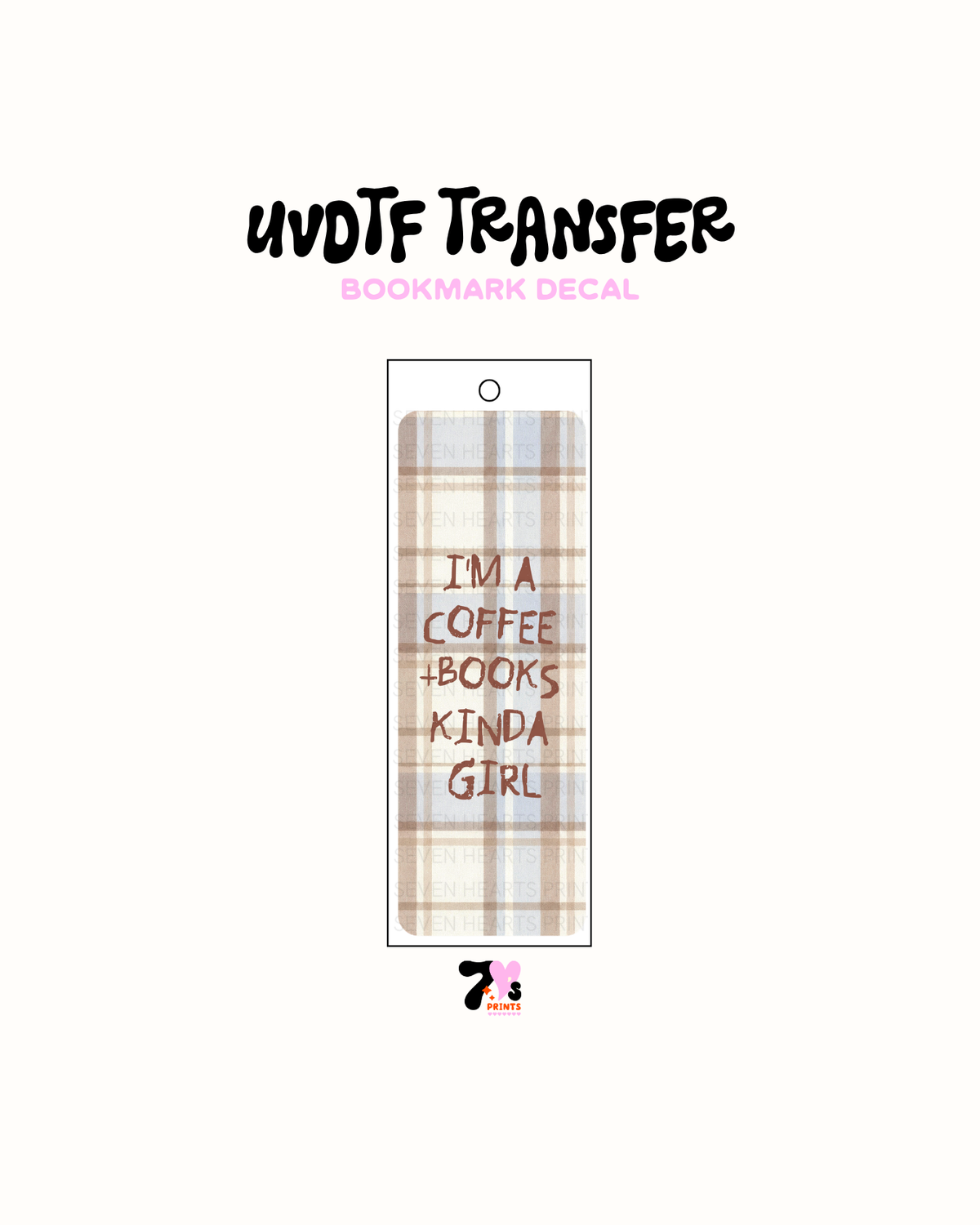UVDTF Bookmark Decal #365