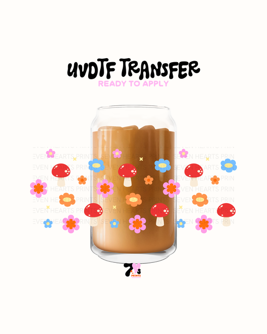 Mushroom flowers - UVDTF Wrap