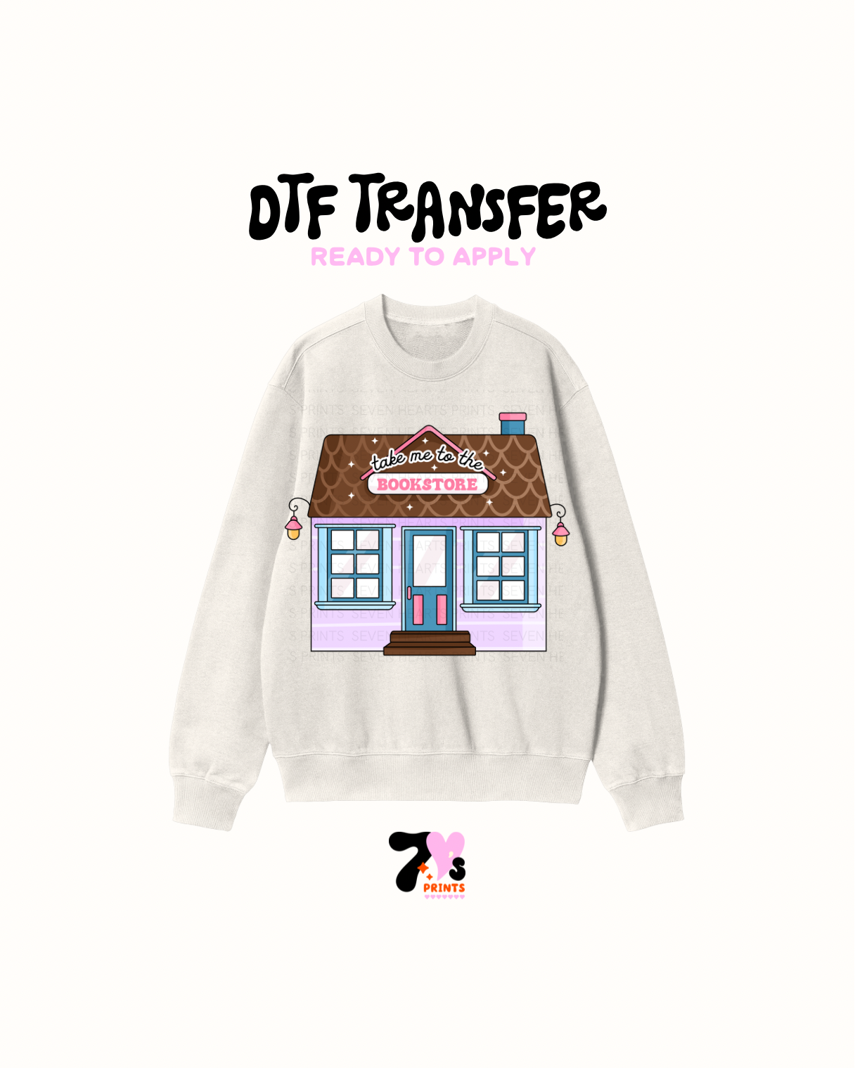 Cute bookstore - DTF Transfer