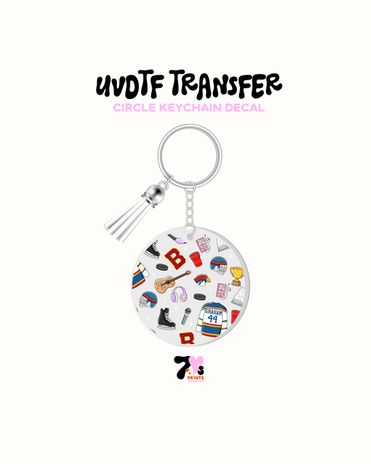 Campus Hockey Romance - Round Keychain Set of 5