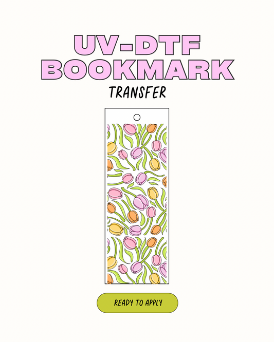 Tulips - UVDTF Bookmark Decal