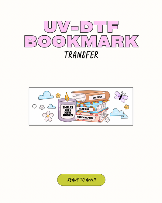 New books - UVDTF Bookmark Decal