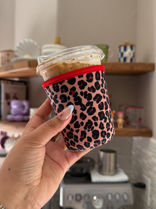 Cheetah Coffee Sleeve