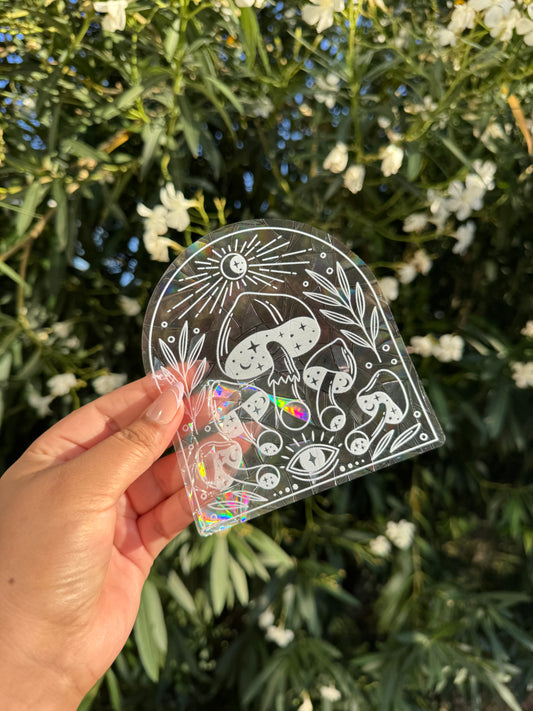 Mushroom - Suncatcher Sticker