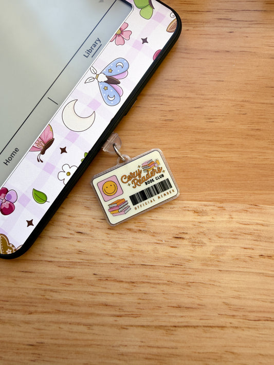 Cozy Reader Charm Set of 4