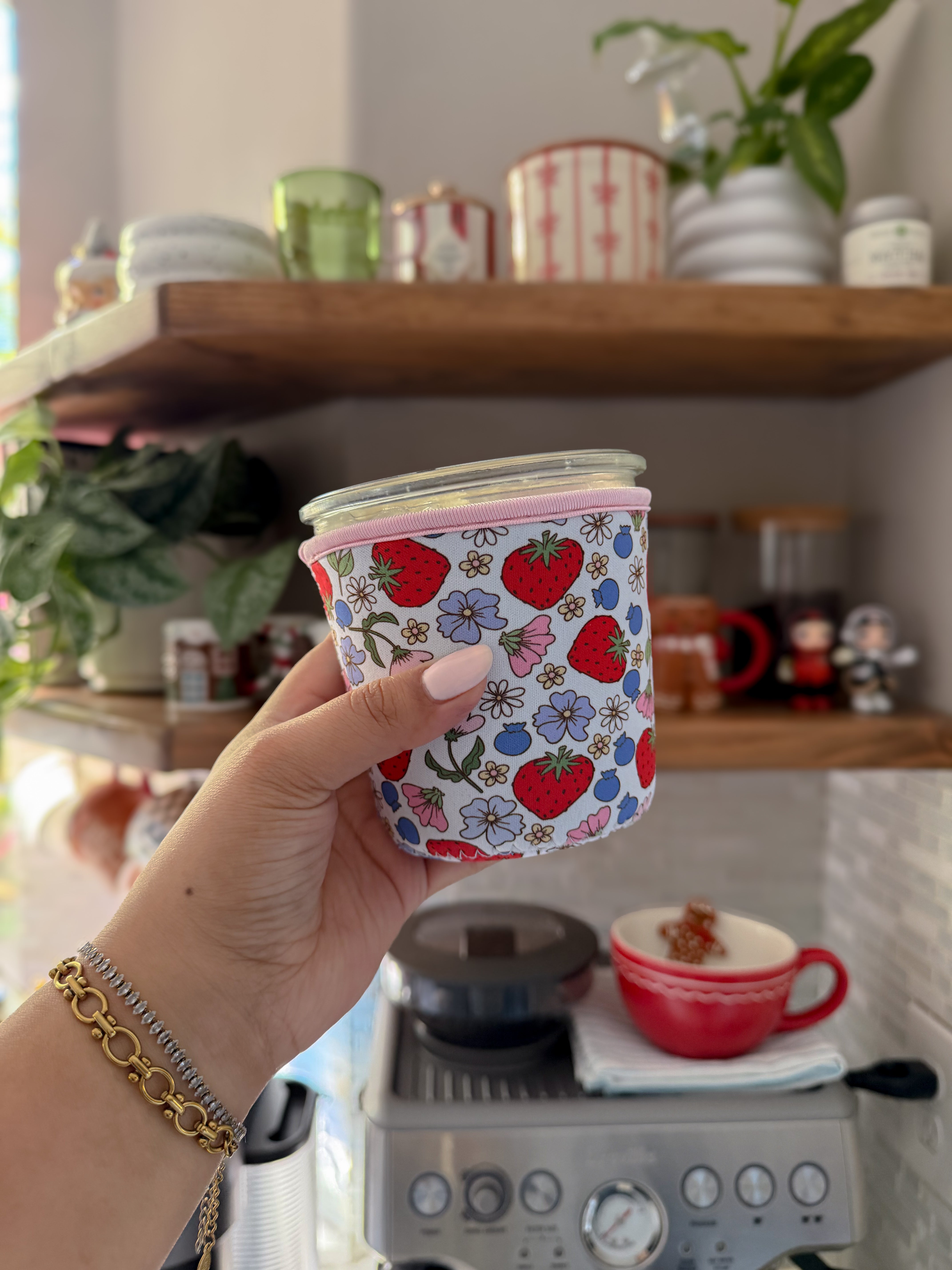 Blueberry & Strawberry Garden - Weack Jar Sleeve