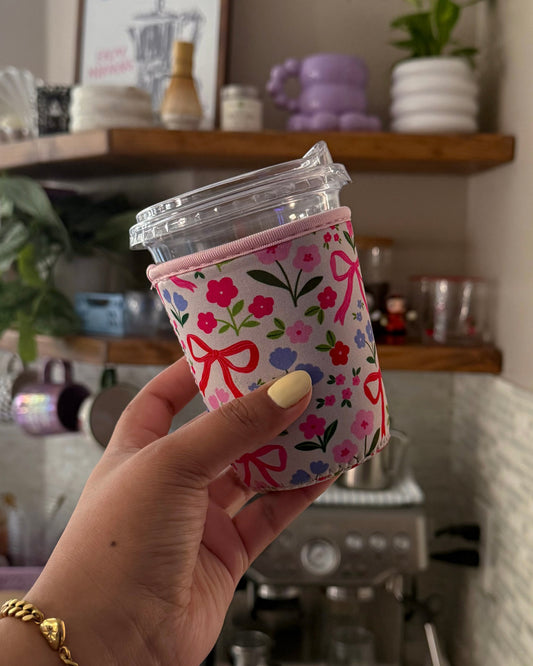 Flowers and Bows - Coffee Sleeve