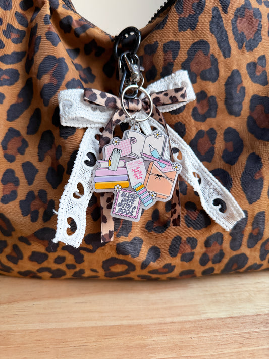 Blind Date with a book Keychain/Bag Charm(Set of 4)