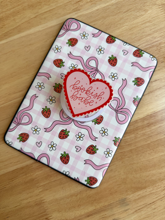 Bookish girlie Phone/kindle Grip Set of 3