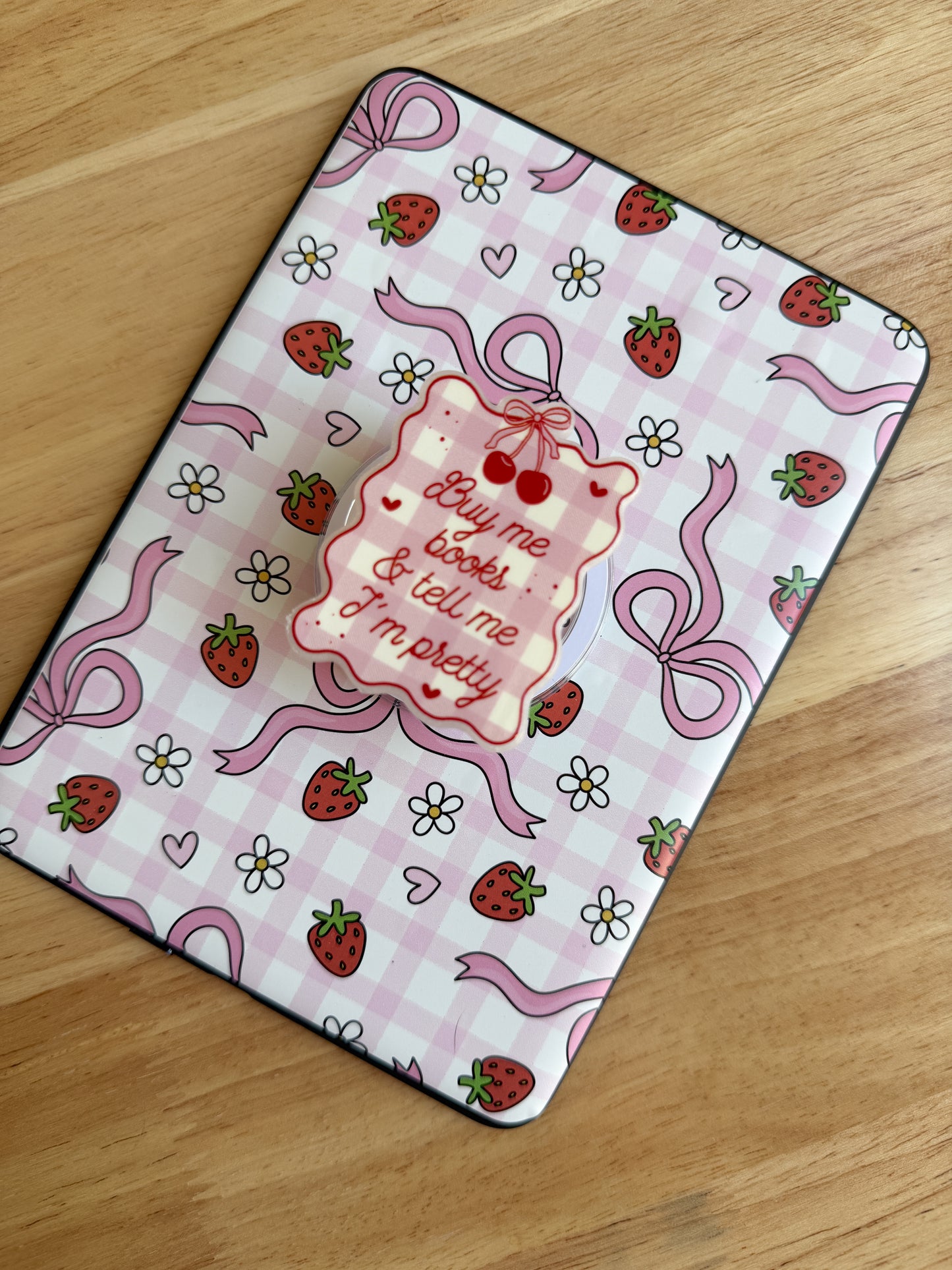 Buy me books and tell me im pretty Phone/kindle Grip Set of 3