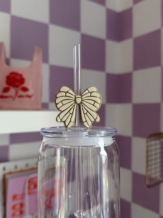 Concha Bow 3D Straw Topper